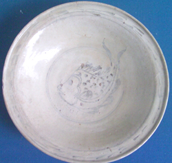 Fish Plate from Shipwreck - Underglaze Black Chinese Ceramics