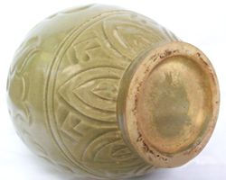 Bottle Vase With Phoenix head - Chinese Celadon Stoneware Ceramics