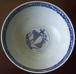 Large Bowl with Double Ducks - Chinese Blue and White Porcelain