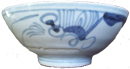 Swatow Bowl with Floral Design - Blue and White Porcelain