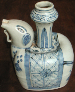 Elephant Shaped Kendi Ewer - Chinese Blue and White Porcelain