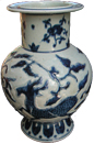 Vase with Qilin - Blue and White Porcelain
