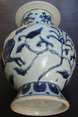Vase with Qilin - Chinese Blue and White Porcelain
