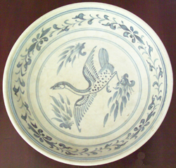Tradeware Plate with Phoenix - Chinese Blue and White Porcelain
