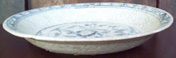 Swatow Plate with Floral Design - Chinese Blue and White Porcelain