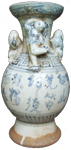 Swatow Vase with Human Figures - Blue and White Porcelain