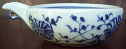 Spouterd Bowl with Flowers - Chinese Blue and White Porcelain