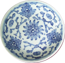 Tradeware Dish from Shipwreck - Blue and White Porcelain