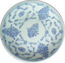 Tradeware Dish from Shipwreck - Blue and White Porcelain