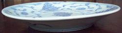 Tradeware Dish from Shipwreck - Chinese Blue and White Porcelain