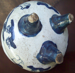 Censer with Female Figures - Chinese Blue and White Porcelain