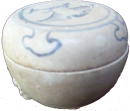 Covered Container with Bird - Blue and White Porcelain