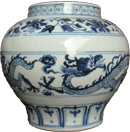 Dragon Vase - Blue and White Porcelain