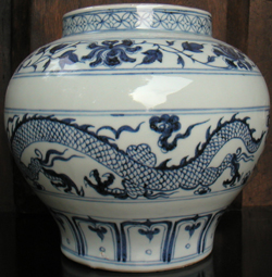 Dragon Vase - Chinese Blue and White Porcelain