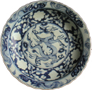 Large Dragon Plate - Blue and White Porcelain