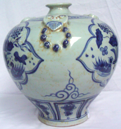 Meiping Vase with Ducks - Chinese Blue and White Porcelain