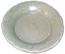 Plate with Barbed Rim - Chinese Celadon Ceramics