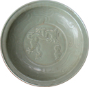 Celadon Dragon Plate - Chinese Celadon Ceramics