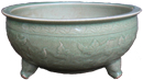 Large Tripod Censer Bowl - Chinese Celadon Ceramics