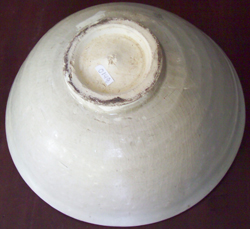 Bowl with Floral Medallion - Chinese Celadon Stoneware Ceramics
