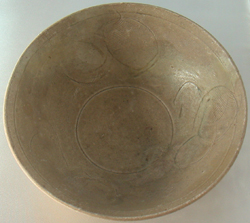 Shipwreck Bowl with Floral Design - Chinese Celadon Stoneware Ceramics