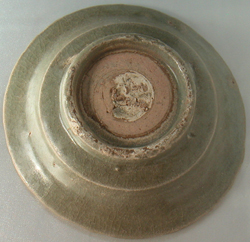 Green Dish with Barbed Rim - Chinese Celadon Stoneware Ceramics