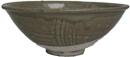 Brown Celadon Bowl With Flowers - Chinese Celadon Ceramics