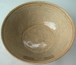 Crackled Brown Bowl -  Celadon Stoneware Ceramics
