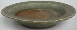 Celadon Plate with Qilin -  Celadon Stoneware Ceramics