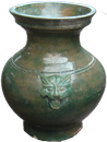 Vase with Animal Masks - Chinese Celadon Ceramics
