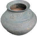 Jar with Impressed Design - Chinese Earthenware Ceramics