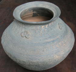 Jar with Imprressed Design  - Chinese Earthenware Ceramics