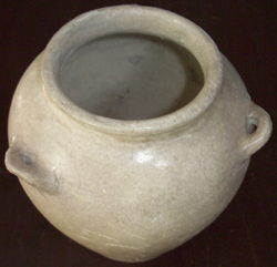 Two-Handled Grey Jarlet  - Chinese Earthenware Ceramics