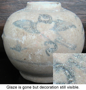 Glaze Deterioration on an ancient Chinese Porcelain from shipwreck 