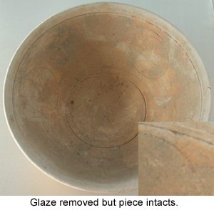 Glaze Deterioration on an ancient Chinese Celadon