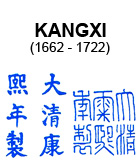 Kangxi Mark on Qing Dynasty Chinese Blue and White Porcelain