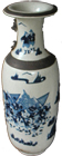 Temple Vase with Martial Scene - Qing Dynasty Chinese Porcelain