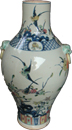 Vase with Colorful Birds - Qing Dynasty Chinese Porcelain