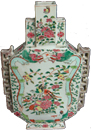Colorful Rectangular Flask - Qing Dynasty Chinese Porcelain