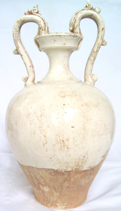 Small Amphora with Dragon Handles - Chinese Porcelain and Stoneware