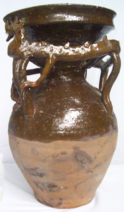 Funerary Jar with Dragon - Chinese Earthenware Ceramics