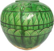 Green Vase with Incised Designs - Tang Dynasty Chinese Ceramics