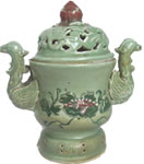 Incense Burner with Phoenix Handles - Tang Dynasty Chinese Ceramics