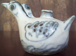 Double Duck Water Container - Underglaze Black Chinese Ceramics