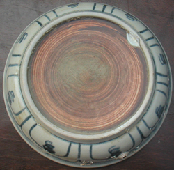 Shipwreck Plate with Bird - Underglaze Black Chinese Ceramics