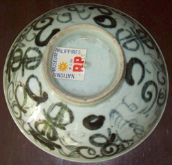 Swatow Bowl from Shipwreck - Underglaze Black Chinese Ceramics