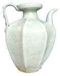 Ewer with Studded Handle - Whiteware Porcelain & Stoneware