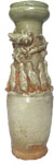 Funerary Urn with Dragon - Whiteware Porcelain & Stoneware