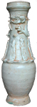 Funeary Urn with Dragon - Whiteware Porcelain & Stoneware