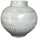 Qingbai Vase with Lined Decoration - Whiteware Porcelain & Stoneware
